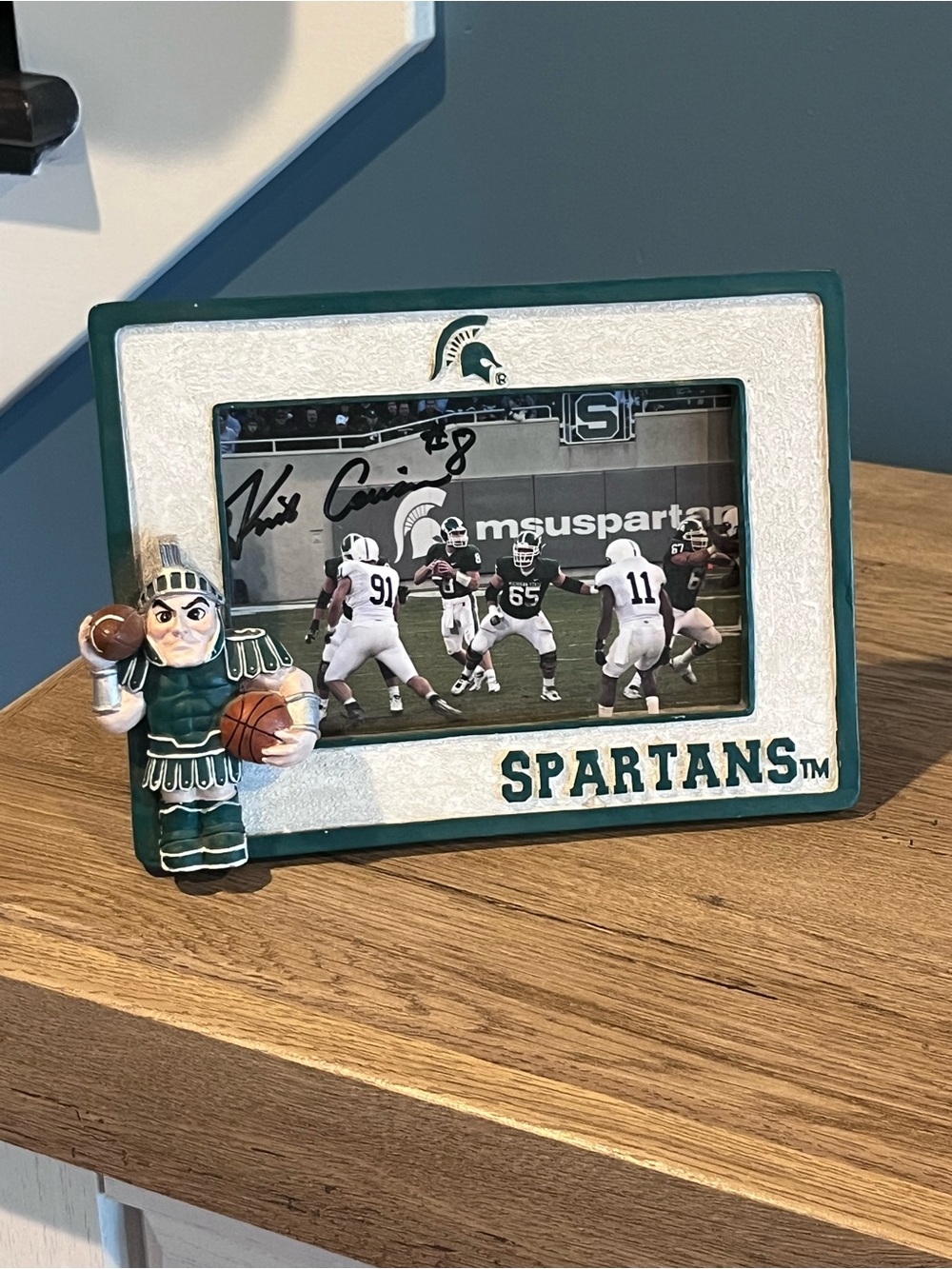 Michigan State Spartans Kirk Cousins #8 Signed Photo MSU Football Frame